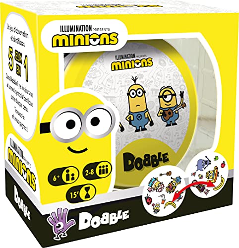 Zygomatic | Dobble : Minions | Jeu de société | À partir de 6 ans | 2 à 8 joueurs | 15 minutes