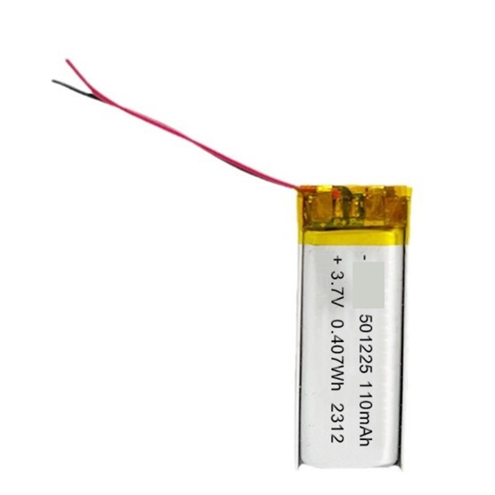 Batería 501225 recargable Li-Po 110 mAh 3,7 V de litio pequeña 4