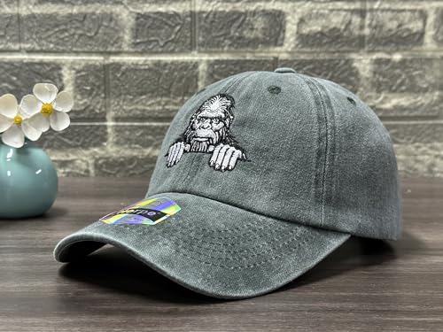 Image of Bigfoot Sasquatch Gifts for Cryptid Lover, Adult Funny Baseball Cap | Bigfoot Adventure Theme, Outdoor Lifestyle Design, Durable Cotton Construction, Comfortable Adjustable Fit