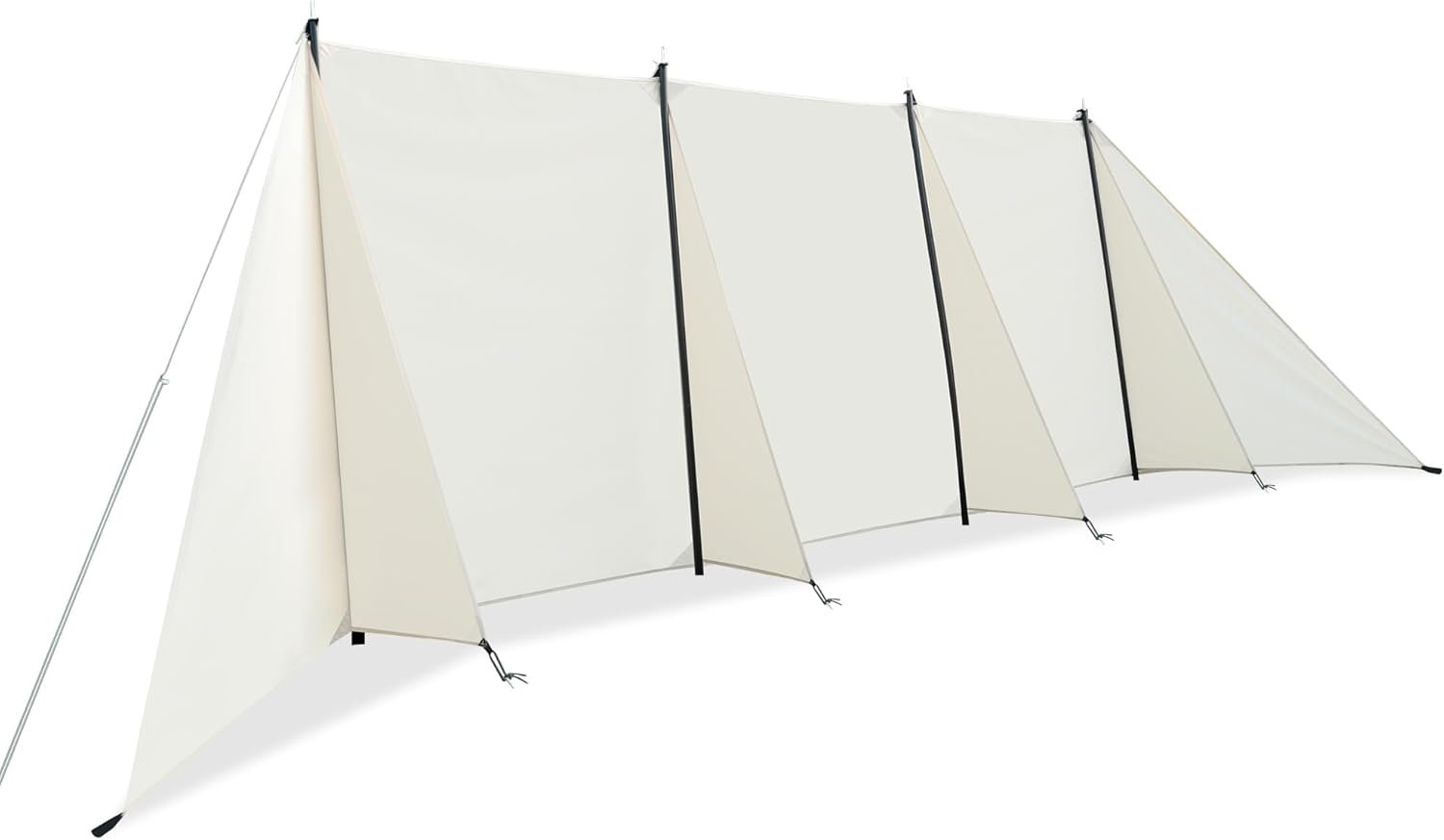 Himalaya Camping Windbreaks Privacy Fence Stove Windshield Shelter Wind Screen Windproof Multifunctional Portable Lightweight for Outdoor Camping (Pearl White)