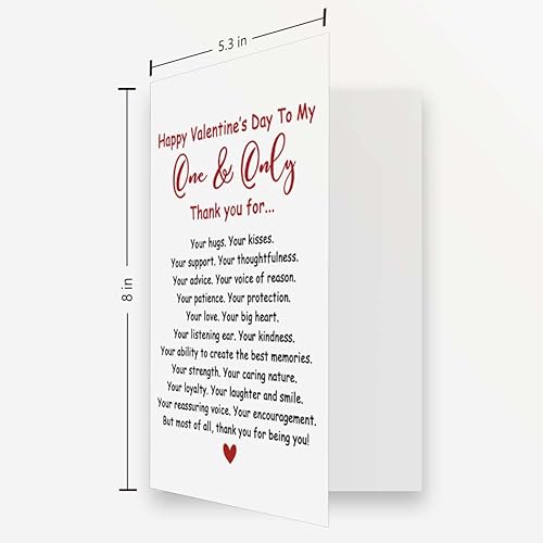 Miniatura 2 de OJsensai Tarjeta de felicitación del día de San Valentín para mi uno y solo