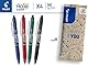 PILOT - FriXion Clicker 0.7 Set - 4 Stück: Blau/Schwarz/Grün/Rot - Radierbarer -Nachfüllbarer Gel-Tintenroller mit Druckmechanik und thermosensitiver Tinte - Komfortables Schreiben - Mittlere Spitze