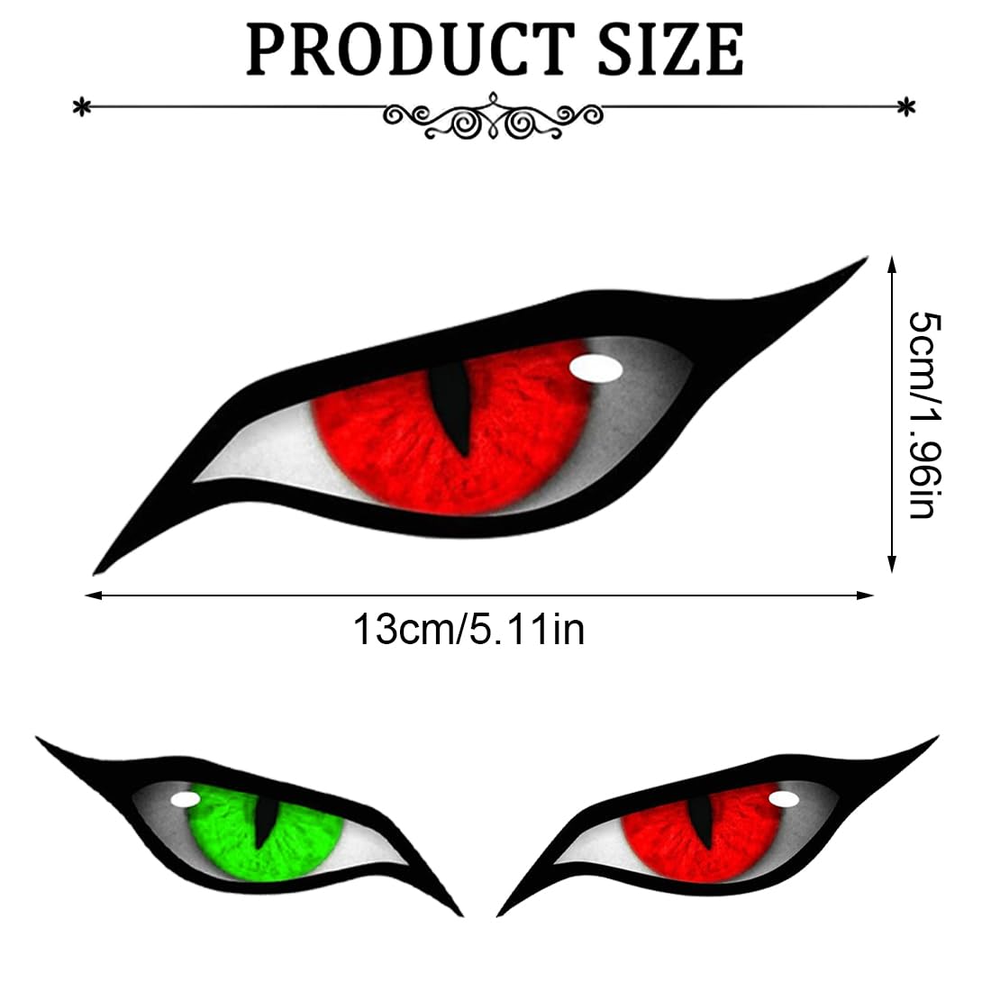 BIKE-label Paraserbatoio Evil Eyes Dont Touch My Bike giallo fluo 502860VA