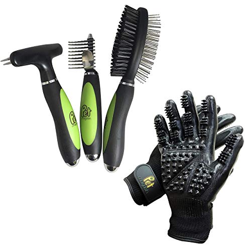 Pet Magasin Grooming Gloves & Pet Magasin Grooming Brushes Set Bundle