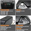 36V 48V Ebike Battery 11Ah 17Ah Electric Bike Battery with 2A Fast Charger 30A BMS for 0-1400W Motor, USB Output, Safe Lock, Led Indicator Light, with Base and Charger (48V 11AH) #4
