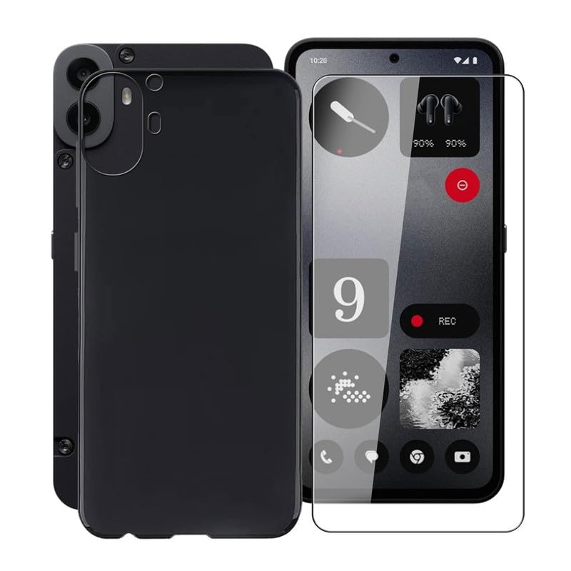 Niphabe per Cover iPhone 11 Opaca con 2 Vetro Temperato, Anti