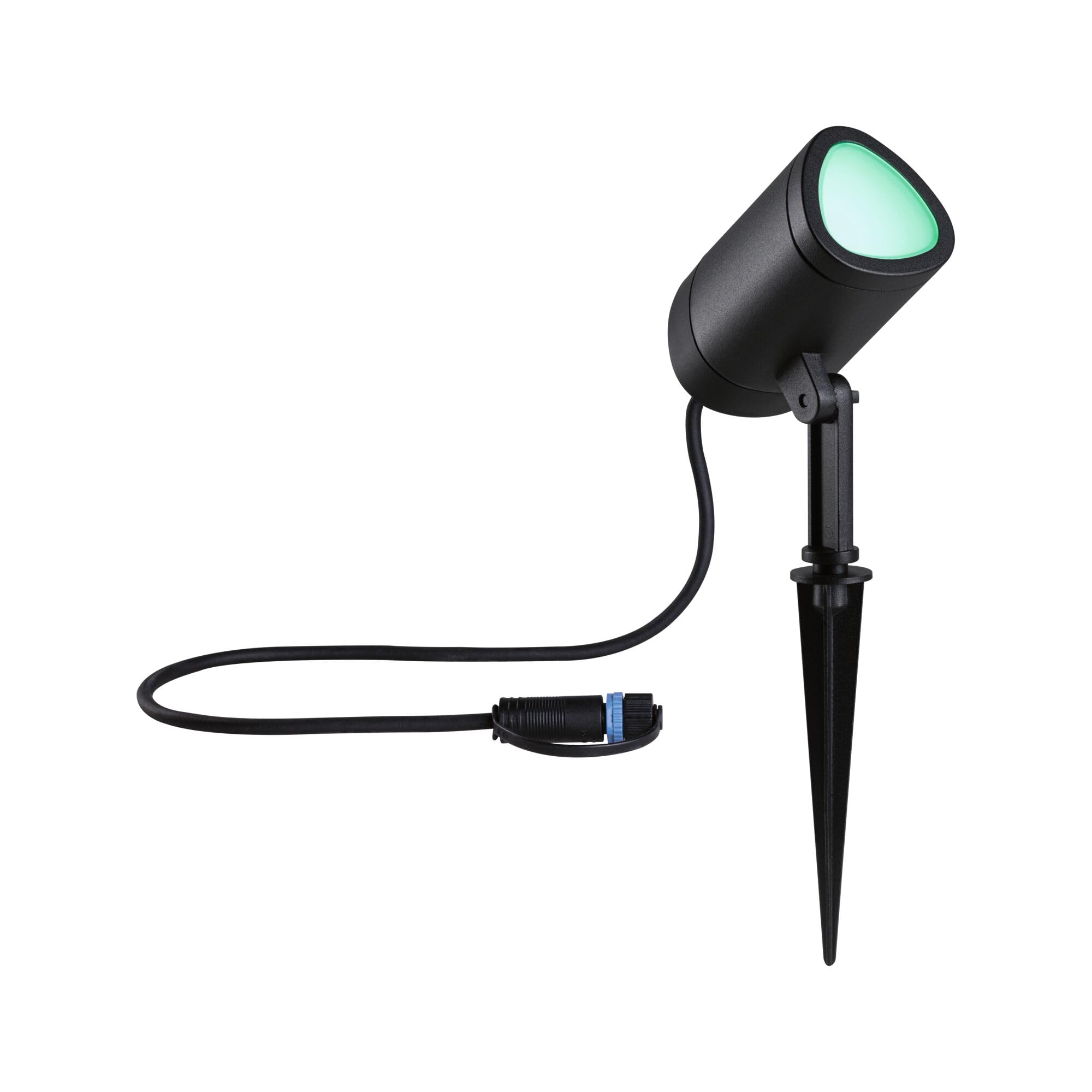 Paulmann 94849 Plug & Shine Projecteur de jardin LED Shira Smart Home Zigbee 6,5W 250lm gradable 455 mm Anthracite aluminium RGBW+