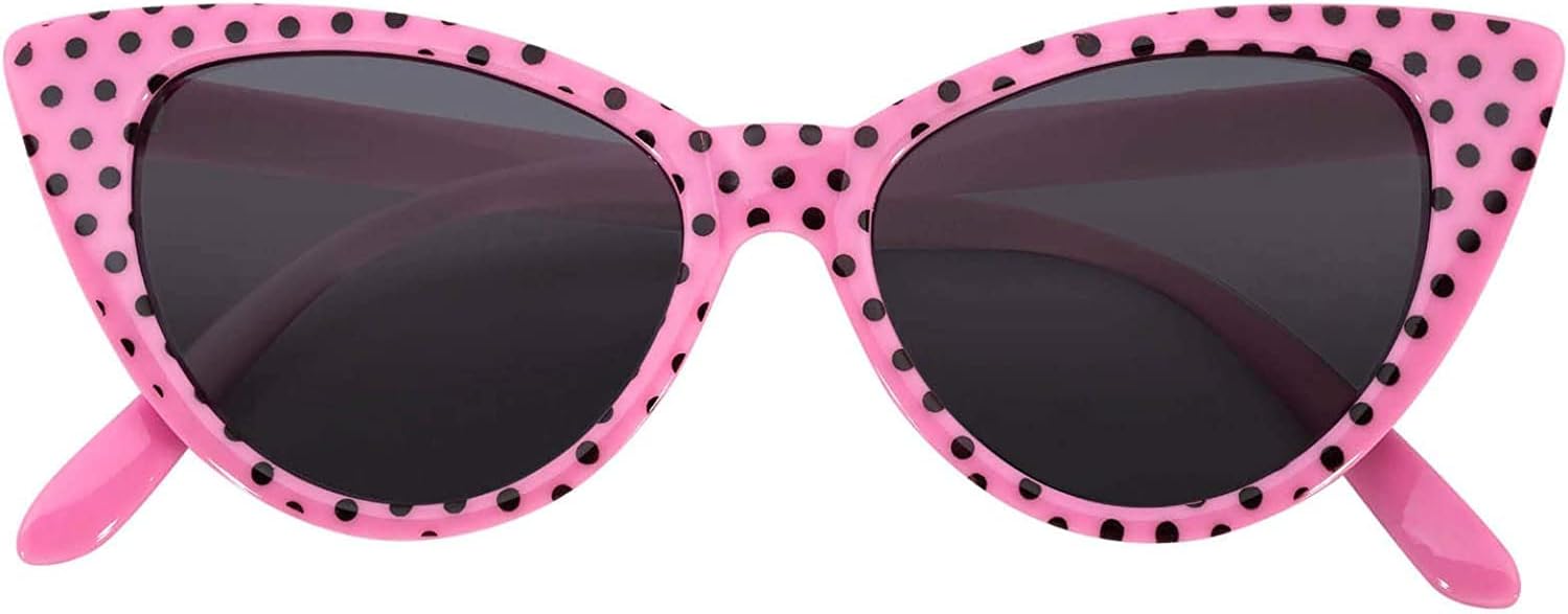 Cateye Sunglasses for Women, Classic Vintage High Pointed Winged 1950s Inspired Glasses Retro Design
