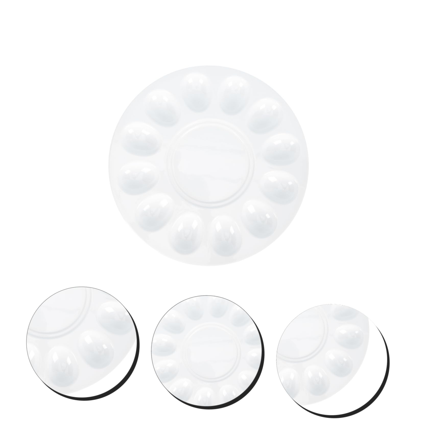 ARTIBETTER Deviled Egg Tray Mini Eggs Deviled Egg Dish Porcelain Egg Egg Serving Tray Escargot Serving Dish Restaurant Egg Food Flatware Tray Devilled Egg White Ceramics