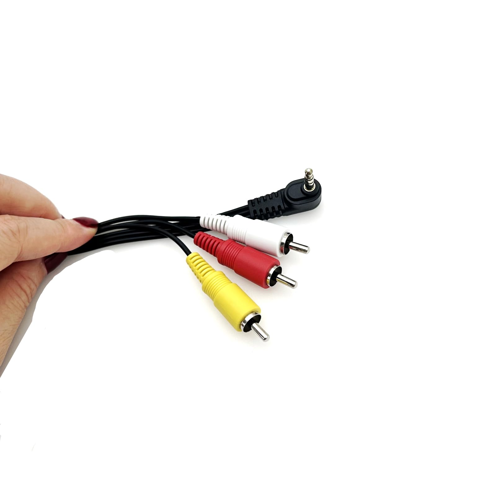 JZK 3.5mm Mâles à 3 RCA mâle câble audio stéréo visuel de remplacement, câble d'entrée vidéo, connecteur vidéo et audio stéréo, câble AV pour caméscopes, téléviseurs, caméras.