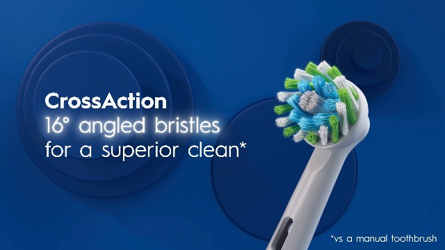Oral-B Pro Cross Action Electric Toothbrush Head, X