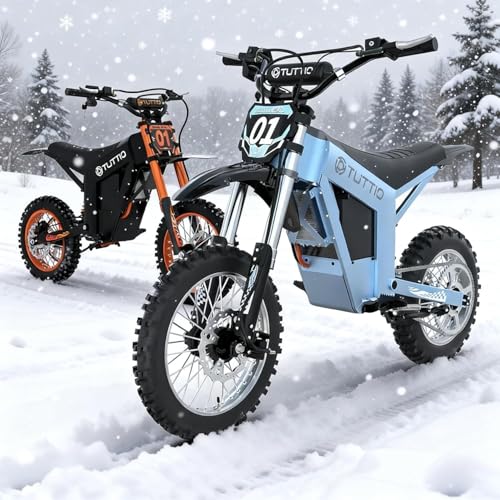 Tuttio Soleil01 Electric Dirt Bike, 14"/12" Off-Road Electric Mini Bike,
