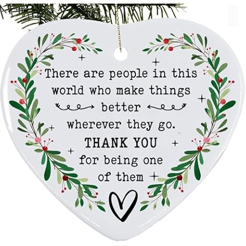 Thank You Gifts for Women, Friends - Friend Gifts for Women, Christmas, Appreciation Gifts for Coworker, Boss, Daughter, Son, Family - Teacher Gifts Ideas - Christmas Decorations Ornament Cover