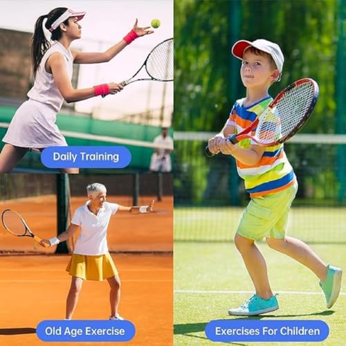 MANAKI ENTERPRISE Plastic Tennis Trainer Rebound Ball,Solo Training Equipment For Self-Pracitce,Portable Tool,Tennis Rebounder Kit (No Bat & Racket Included, Portable, Solo Practice Ball 1 Pcs, green) 7 519u+iURkHL