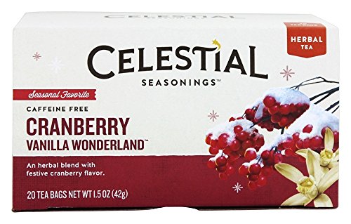 Celestial Seasonings Tea, Cranberry Vanilla Wonderland, 20 Count
