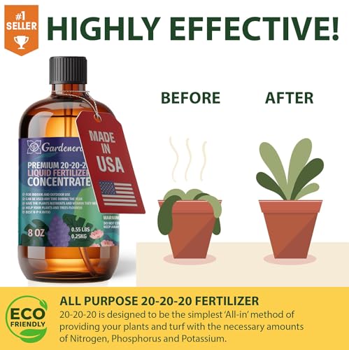 Fertilizante líquido 20-20-20 Gardenera 8 oz miniatura 2