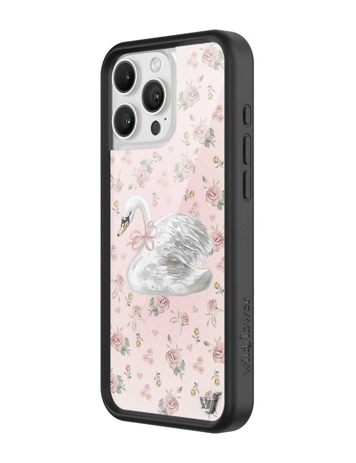 Image of Wildflower Cases - Compatible with iPhone 16 Pro Max | Protective Bumper, 6.5ft Drop Test Certified, Women Owned Small Business | Sweet Swan
