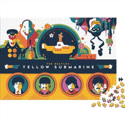 Puzzles 300 pièces Les Beatles Puzzle pour Adultes Puzzles en Bois Excellent Cadeau pour Les Adultes (40x28cm) - Les Beatles, Paul McCartney, John Lennon, RIngo Starr, George Harrison Puzzles 300 pièces Les Beatles Puzzle pour Adultes Puzzles en Bois Excellent Cadeau pour Les Adultes (40x28cm)