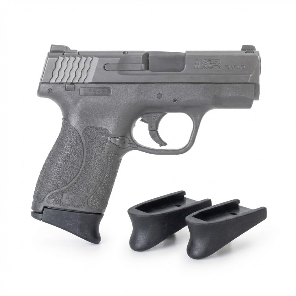 Pack of 2 Grip Black Polymer Magazine Extension for M&P Shield .45 ACP /AG45-2PC