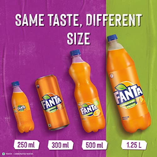 Image of Fanta Orange Flavored Cold Drink | Soft Drink With Added Orange Flavour | Delicious Orangey Flavor| Pet Bottle, 1 L, Vegetarian