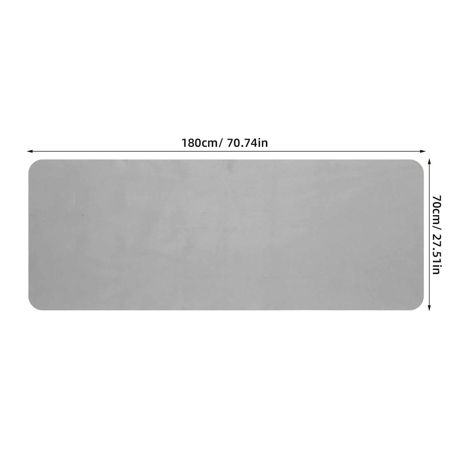 Panno per lucidare L'Argento: Panno antiossidante per la Pulizia di Gioielli - in Tessuto Scamosciato per lucidare e riporre Posate e argenteria 180x70cm/70.87x27.56in