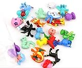  Pack 48 piezas Pokemon Mini Figuras Pokemon Pikachu para Fiestas de niños Regalos, Piñata o decoración