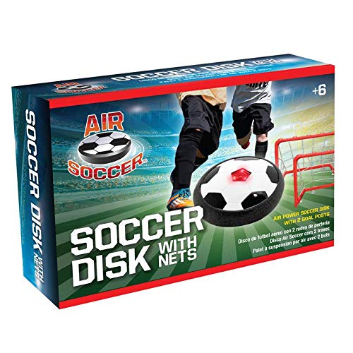 Maccabi Art Air Soccer Hover Ball Disk with 2 Goal Post Nets, Kids Toys Cushioned Bumper Soccer Ball