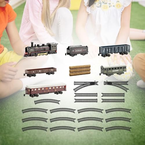 Image of Electric Train Set Tracks Train Toys for Toddlers Children Age 3 4 5 6 Years 28Pcs| Interactive Toys | STEM Toys