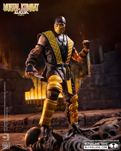 McFarlane Toys - Mortal Kombat Klassic Scorpion Figurine d'action de 7 Pouces