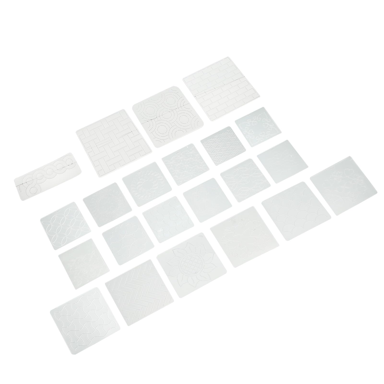 Changor Set di Modelli per Quilting Cavo Satinato per Set di Strumenti da Cucito con Splendidi Modelli per Appassionati di Artigianato di Tutti i Livelli 22 Pezzi