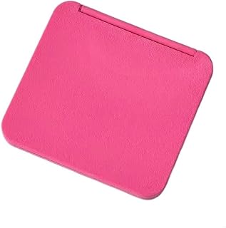 Compact Mirror for Purse with Double Sided Glass, Portable Square Travel Mirror for On-the-Go Beauty, Sleek Modern Pocket Mirror for Women and Girls (Rose red)