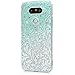LG G5 Case - Mavis's Diary 3D Handmade Bling Crystal Shiny Rhinestone Diamonds Special Hollow Floral Gradient Pattern Hard PC Cover Transparent Clear Case Pretty Elegant Design for LG G5 (LG H868)