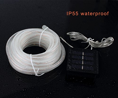 Meikee Tubo di luci a energia solare a 8 modalità