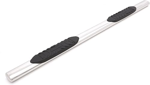 Miniatura 3 de Lund 23976004 Barras Nerf rectas ovaladas de acero inoxidable pulido de 5 pulgadas para Dodge Ram 1500 Quad Cab 2009-2018