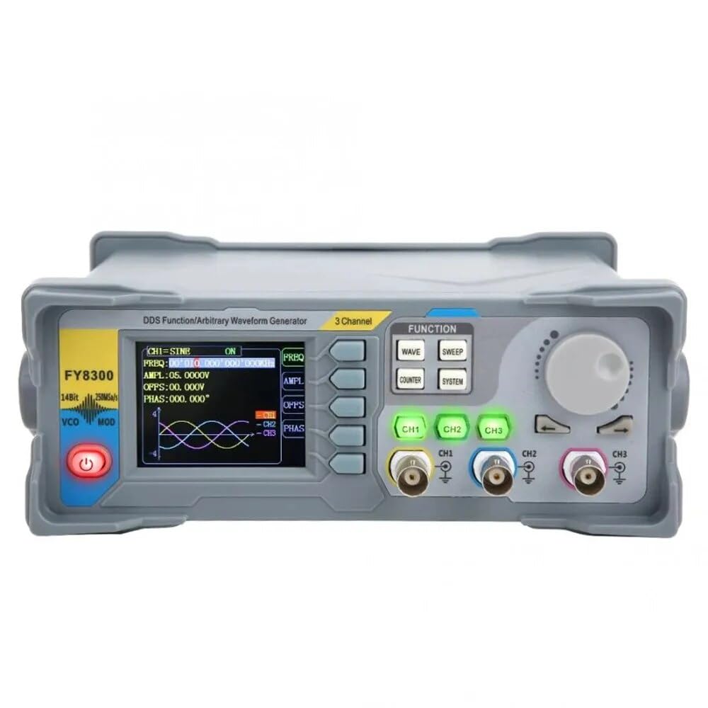 FY8300/FY8300S 20/30/40/60M Digital 3 Channels Signal Generator DDS/VCO/Sweep Function Arbitrary Waveform 4-Ch TTL Frequency Meter Counter(FY8300S 30M)