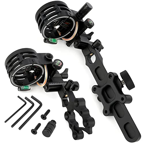 limaity 5-Pin Fiber Optic Compound Bow Sight (Short Pole)