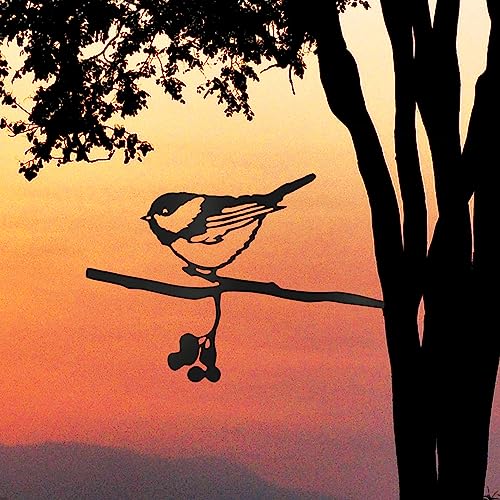 MoreTake Robin Metal Bird Ornaments, Robin Garden Ornament Decor, Metal Birds Garden Art - Image 4