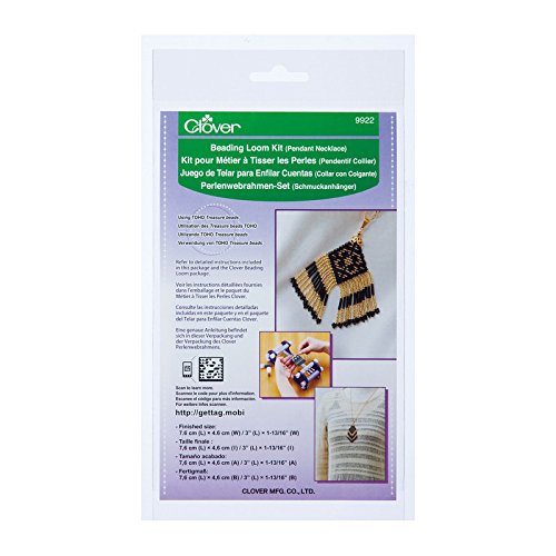 CLOVER 9922 Beading Loom Kit, Pendant Brooch