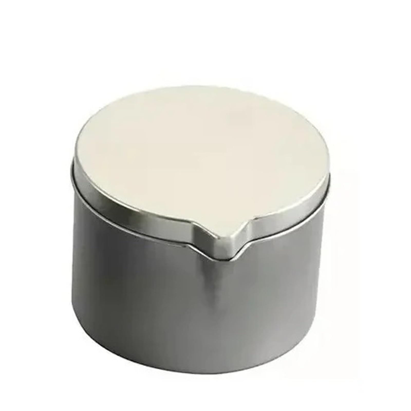 WJLYDM Metal Tins With Pour Spout For DIY Candle Making 12PCS Silver Black Empty Storage Box Cans Container(6oz Silver)