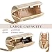 YAPAIOU Clutch Purses For Women Tassel Evening Clutch bag Crossbody & Shoulder Bag For Wedding Night out Party Champagne Gold