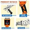 zowwfast Rug Tufting Gun Starter Kit with Carpet Trimmer, 2 in 1 Cut Pile Loop Pile Rug Tufting Kit, Non-Slip Grip Carpet Tufting Gun Kit with Digital Screen Controls Speed, Rug Maker Machine& Cloth