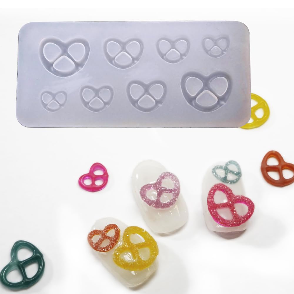 Amazon.co.jp: プレッツェル シリコンモールド グミ お菓子 ミニサイズ