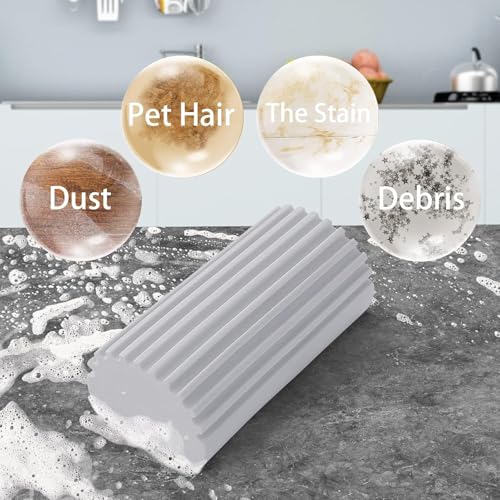 Image of Damp Duster Clean Sponge for Car and Home, PVA Super Absorbent Soft Easy-to-Clean Duster for Blinds, Glass, Baseboards, Vents, Railings, Mirrors