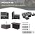 8 Pieces Patio Furniture Sectional Sofa 50000 BTU Propane Gas Fire Pit Table, Outdoor PE Rattan Patio Conversation Set with Glass Coffee Tables and Cushions for for Lawn, Poolside, Backyard/Grey