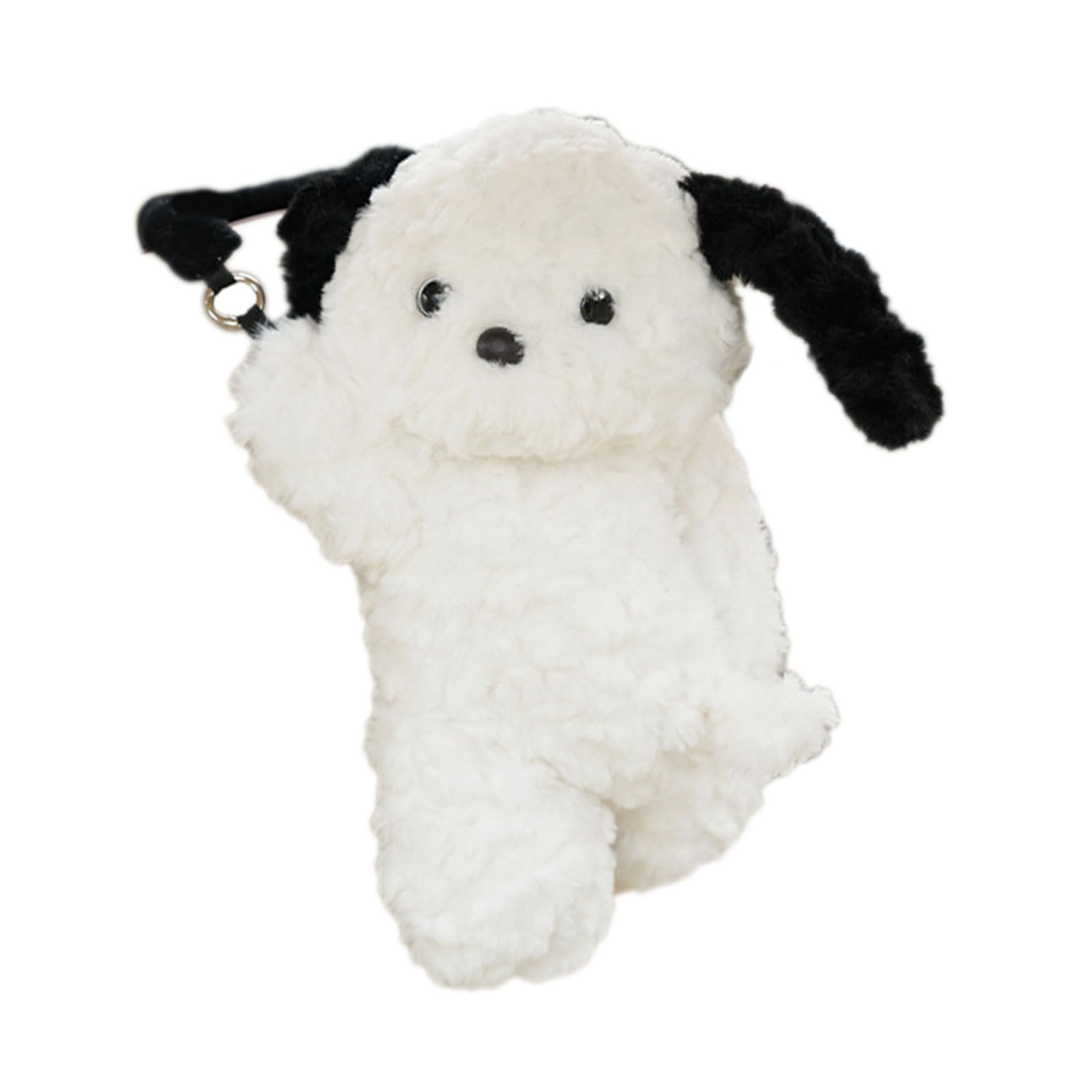 Montesy Plush Dog Shaped Hanging Tissue Box Holder Elegant Paper Towel Dispenser for Living Room Bedroom or Bathroom Decoration