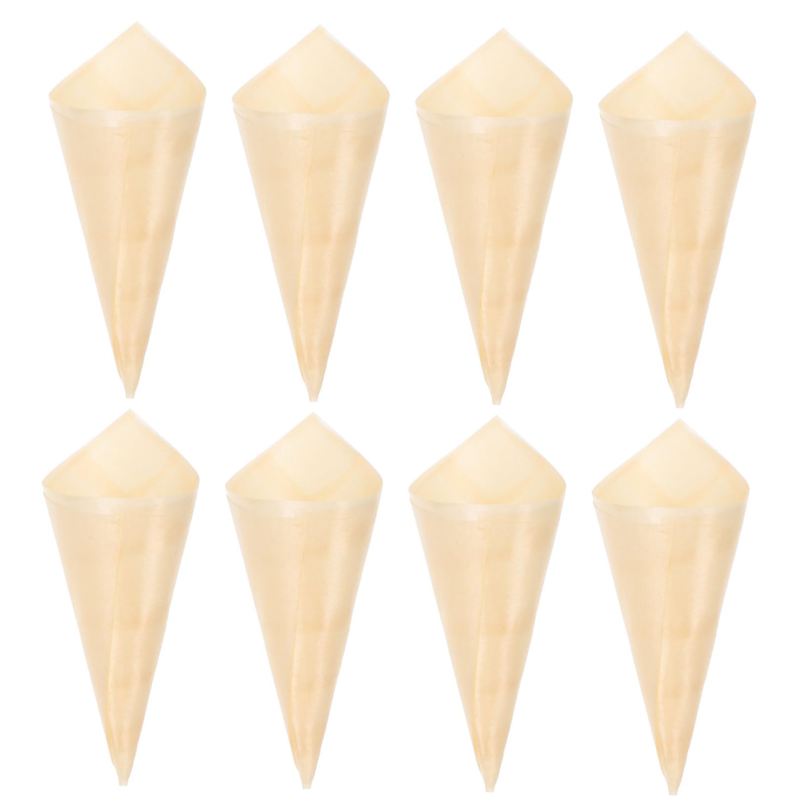 Amazon | BESTonZON 使い捨て木製アイスクリームコーン50pcs