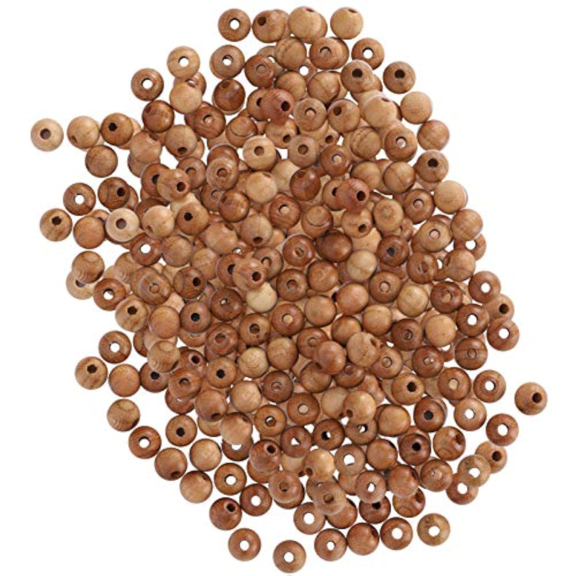 Peach Wood Beads for Bracelets & Necklaces, Non-Toxic