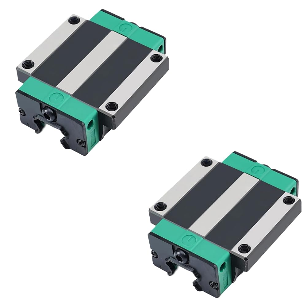 2 Stück HGW25CC Lineargleitlager HGH20CA Quadratischer Gleitblock für HGR25 Hochleistungs-CNC-Linearführung