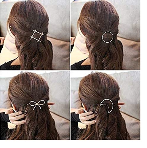 See full amazon price history chart for SHIVAANSH-Gold and sliver geometric Circle,Triangle, Moon and Infinity Pattern Design Barrettes Hair Clips Pins For Girls Women Random Shapes (Pack Of 6 PINS) SHIVAANSH-Gold and sliver geometric Circle,Triangle, Moon and Infinity Pattern Design Barrettes Hair Clips Pins For Girls Women Random Shapes (Pack Of 6 PINS) (B09LMJRWXZ) Amazon Price History, Amazon Price Tracker