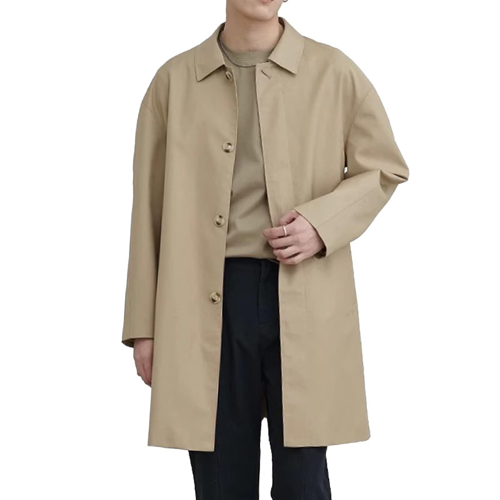 Amazon | [Augneay] ロングコート メンズ トレンチコート ロング